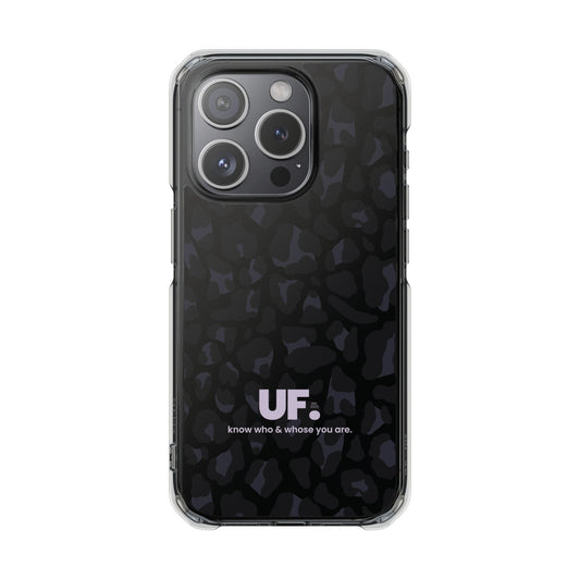 know who and whose you are. | black leopard mag-safe® case.