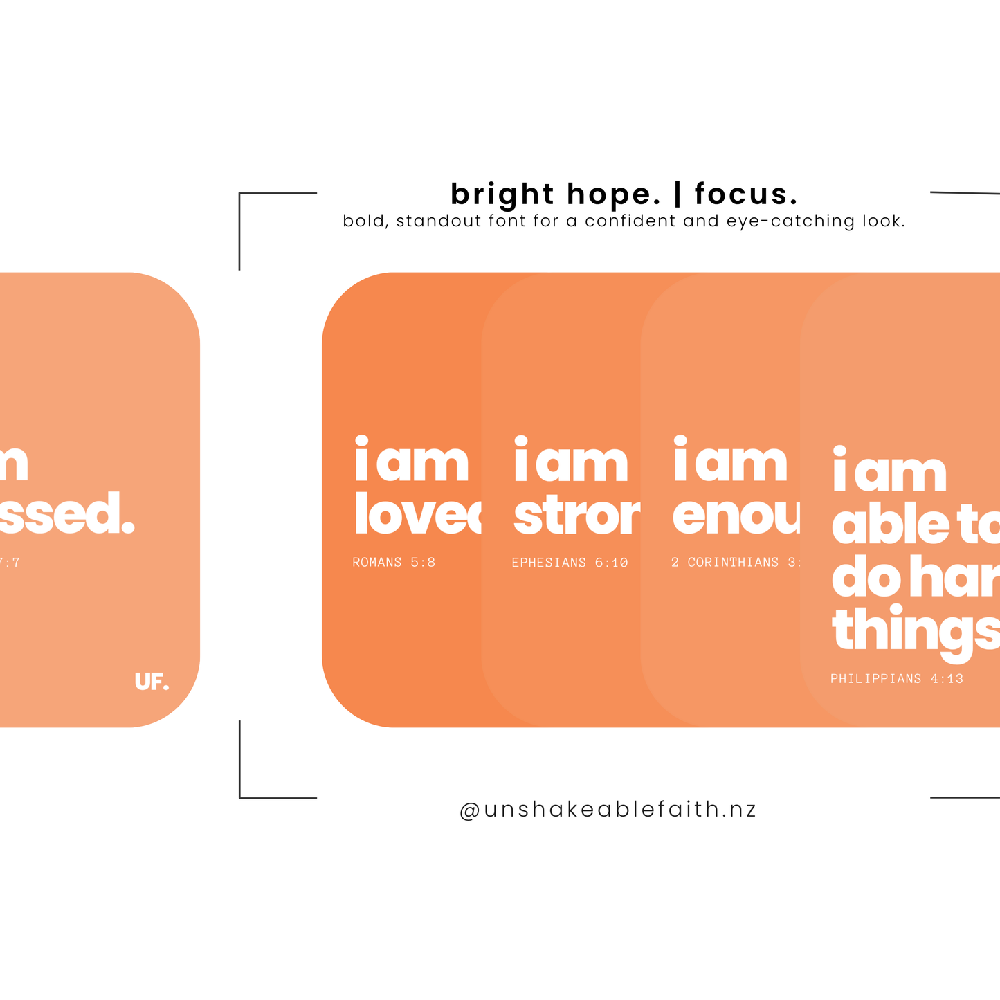 my identity in him bible affirmation cards. // bright hope.