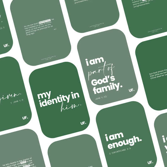 my identity in him bible affirmation cards. // fresh faith.