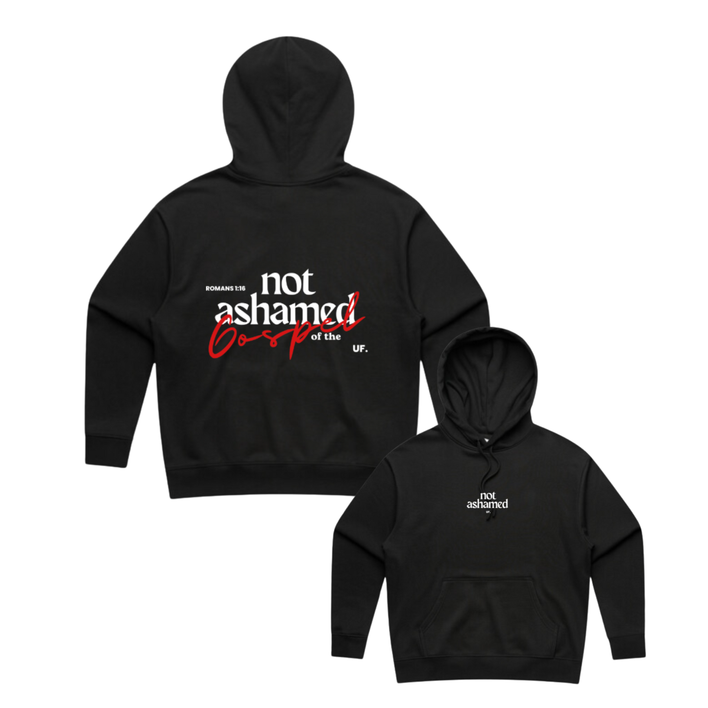 not ashamed hood // women's fit
