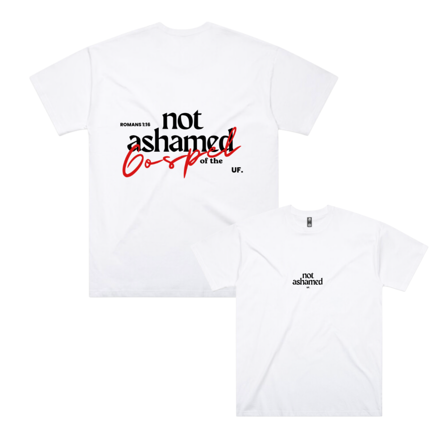 not ashamed tee // men's fit *oversized