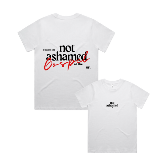 not ashamed tee // women's fit *regular