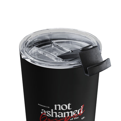not ashamed travel mug.