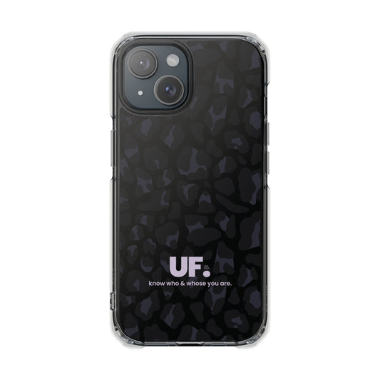 know who and whose you are. | black leopard mag-safe® case.