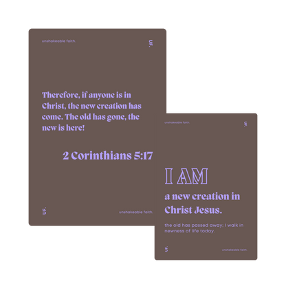 daily declarations // bible affirmation cards.