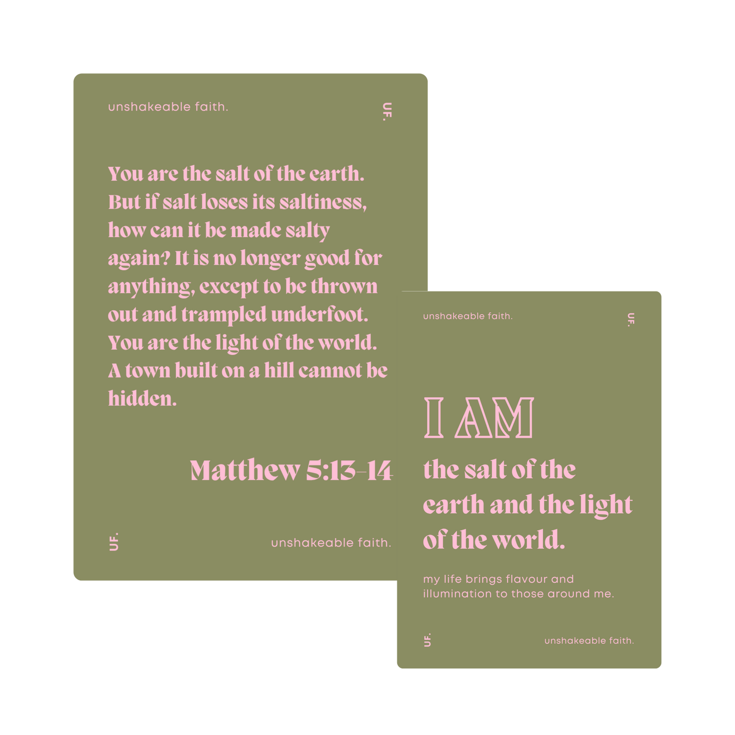 daily declarations // bible affirmation cards.