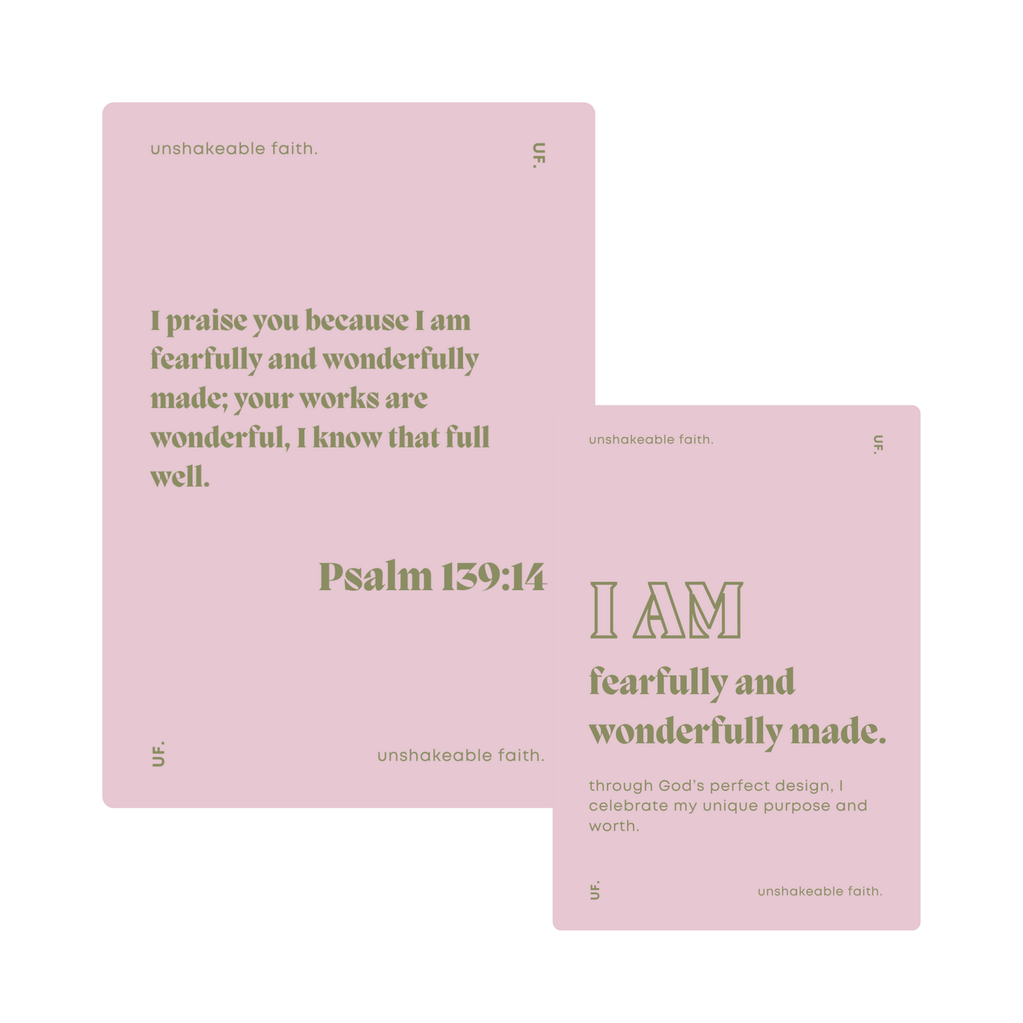 daily declarations // bible affirmation cards.