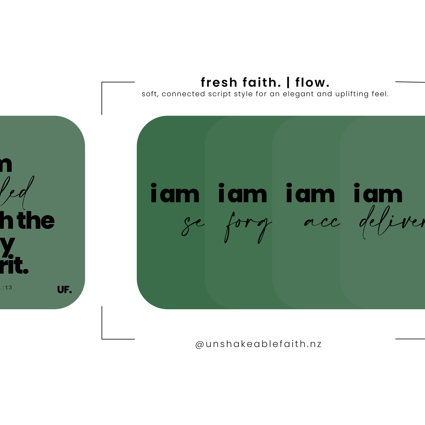 my identity in him // bible affirmation cards.