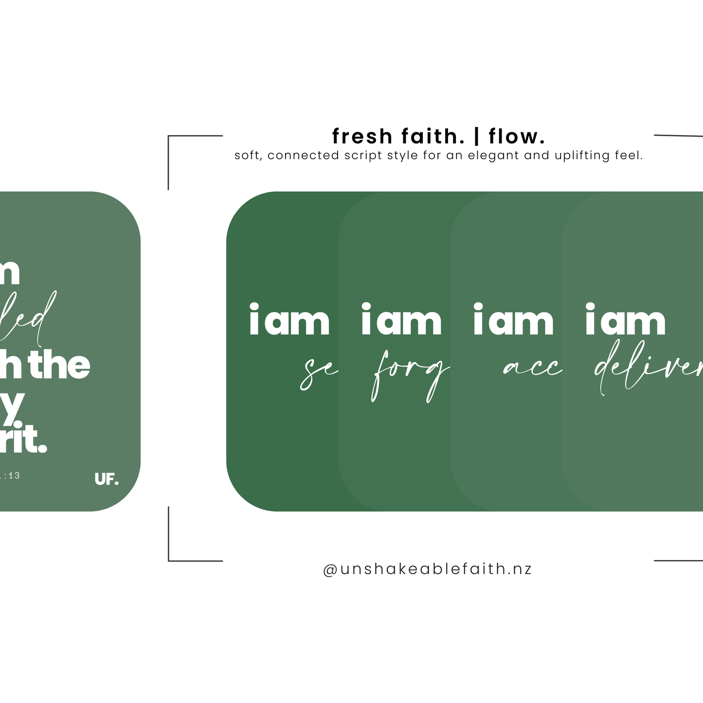 my identity in him // bible affirmation cards.