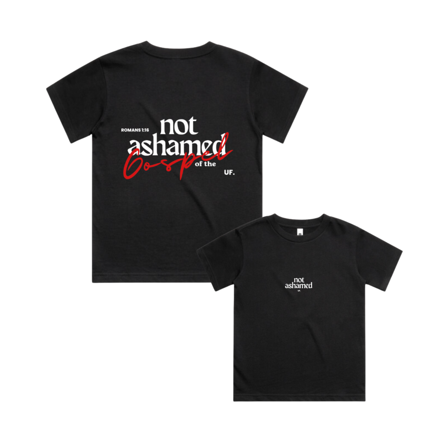 not ashamed tee // kid's fit