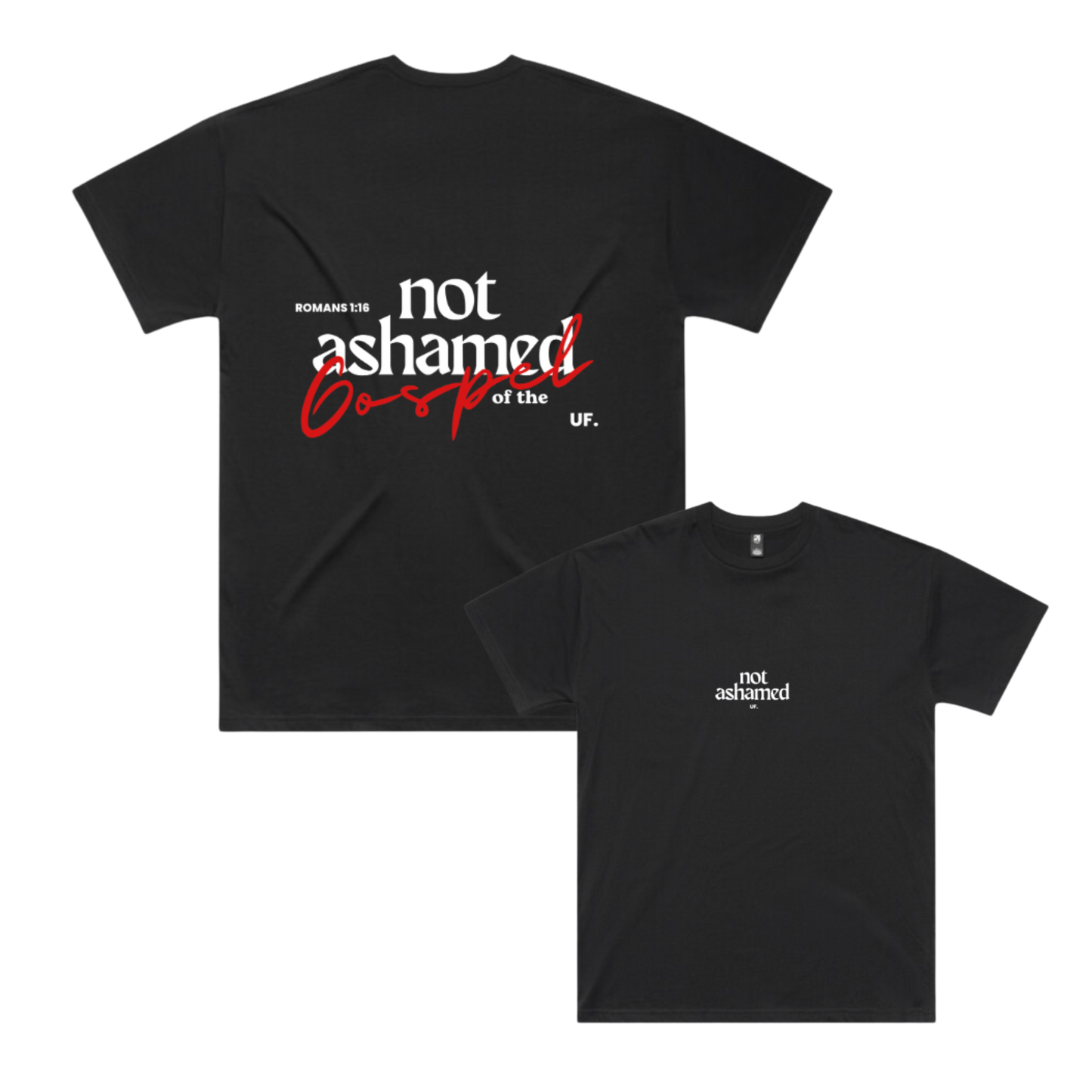 not ashamed tee // men's fit *oversized