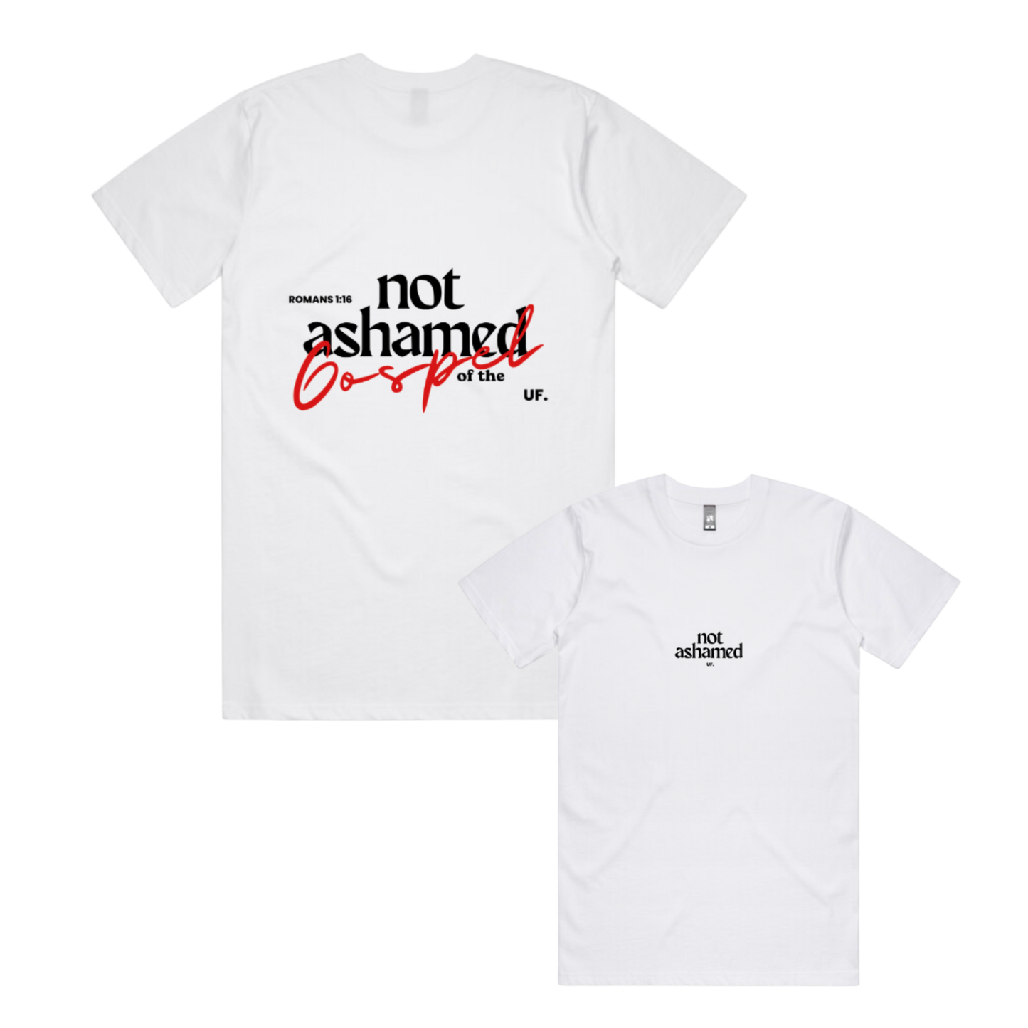 not ashamed tee // men's fit *regular