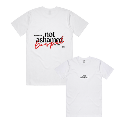 not ashamed tee // men's fit *regular