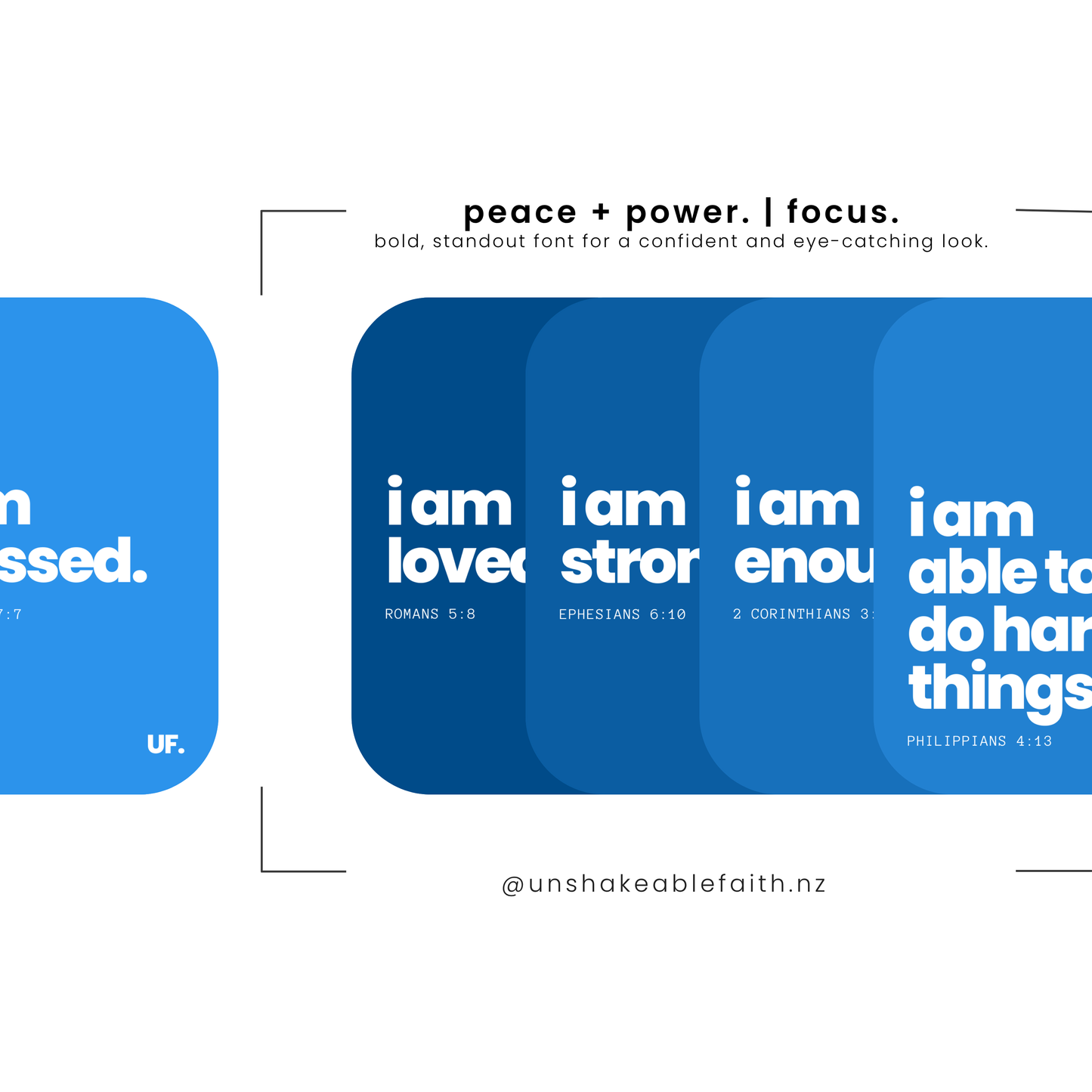 my identity in him // bible affirmation cards.